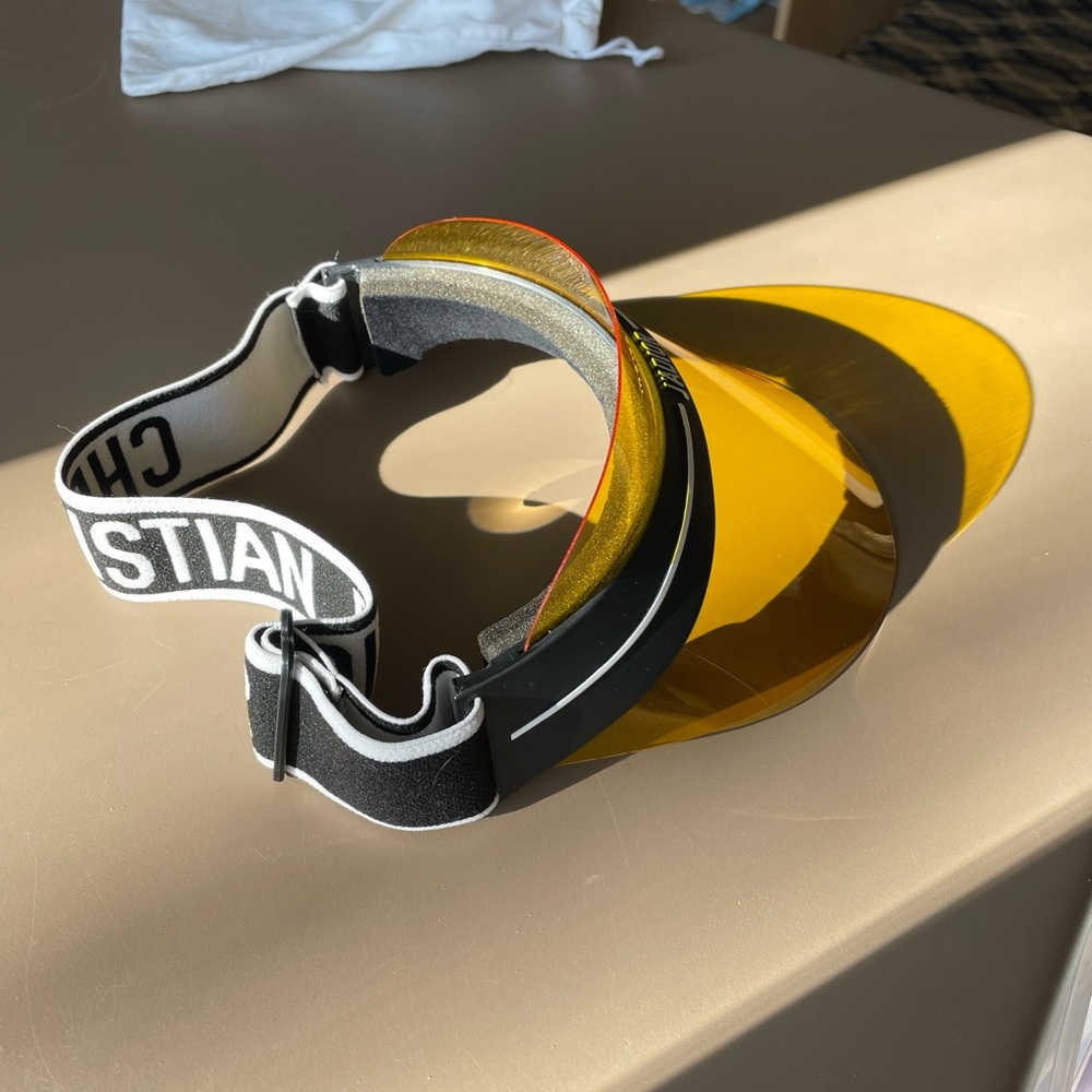 Dior DiorClub1 Yellow Visor Sunglasses - Picture 3 of 7